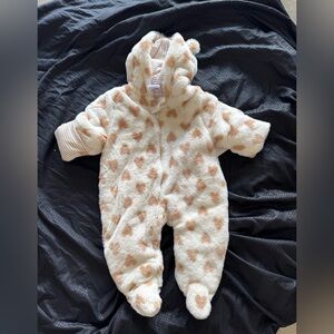 NWT Cozy Cream and Tan Kids One Piece